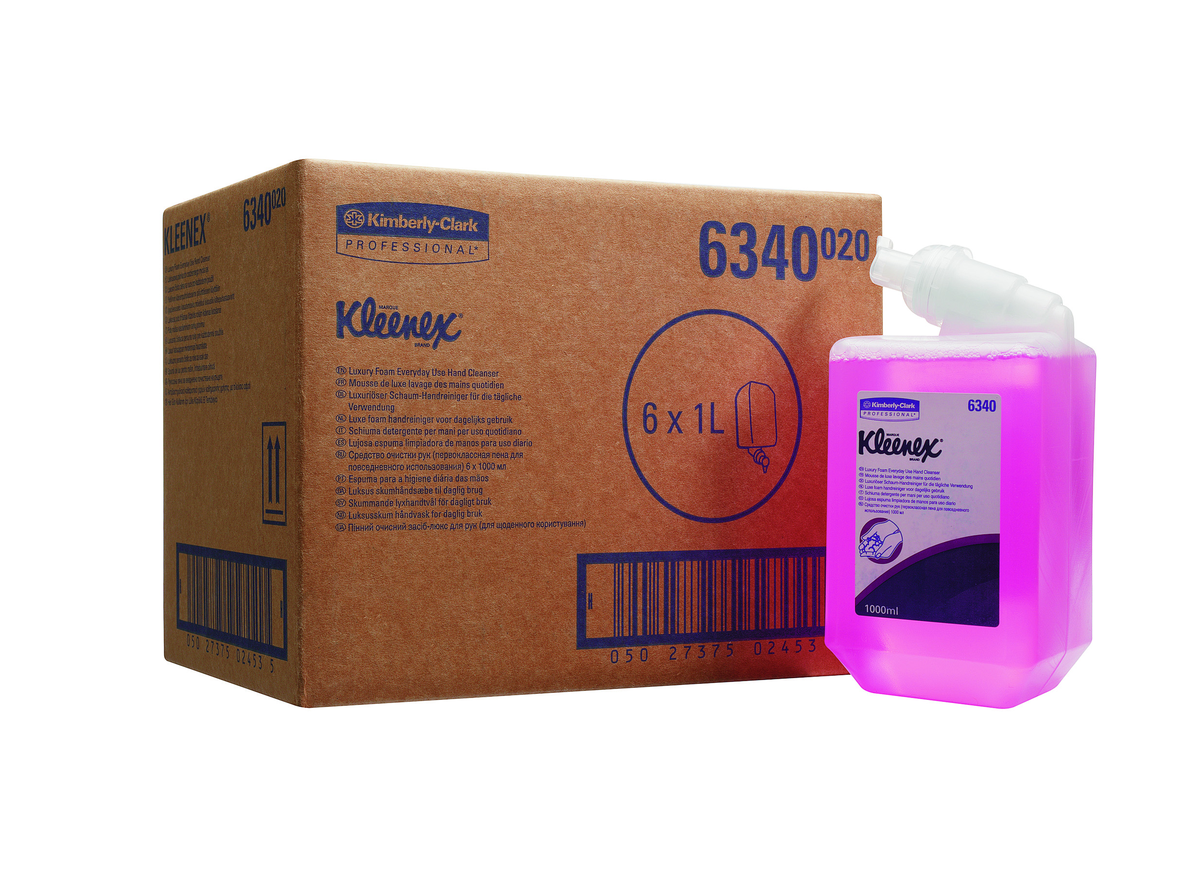 KLEENEX® KIMCARE luxuriöse 6x1L/Karton NORMAL, pink, Schaumseife, 6340, parfümiert, Art.Nr